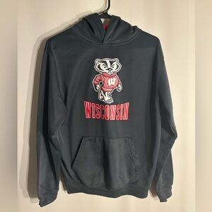 Wisconsin Badger Grey Hoodie